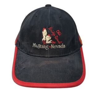 Mustang Nevada Strapback Baseball Cap Black One Size Adjustable Kee & Ed